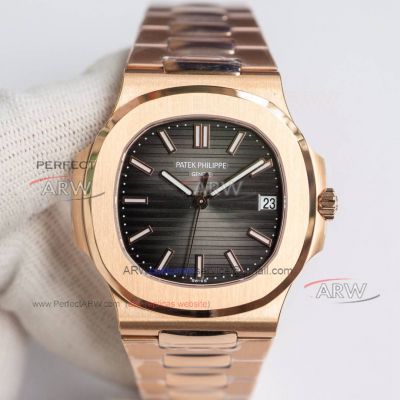 Super Clone PPF Factory Patek Philippe V5 Nautilus Rose Gold Case 40mm 